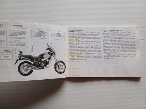 Cagiva 125 Blues 1988 manuale uso manutenzione libretto originale Italiano