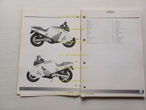 Cagiva 125 Freccia C9 1988 VARIANTI manuale officina Cruiser shop …