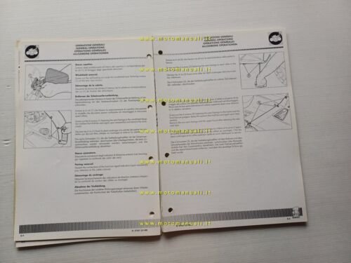 Cagiva 125 Freccia C9 1988 VARIANTI manuale officina Cruiser shop …