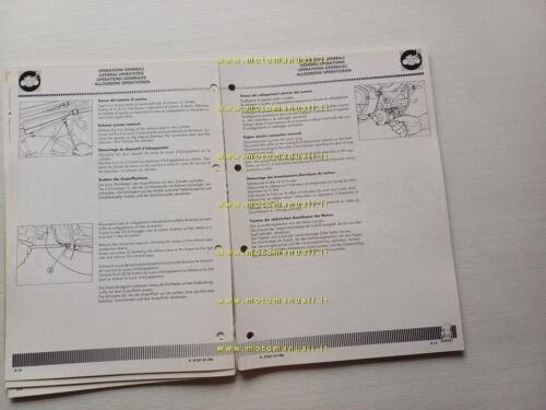Cagiva 125 Freccia C9 1988 VARIANTI manuale officina Cruiser shop …