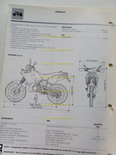 Cagiva 125 K7 1990 manuale officina riparazione originale workshop manual