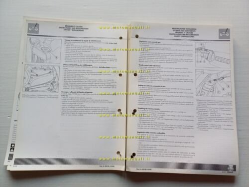 Cagiva 125 K7 1990 manuale officina riparazione originale workshop manual