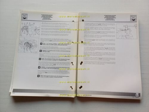 Cagiva 125 K7 1990 manuale officina riparazione originale workshop manual