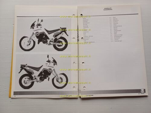 Cagiva 125 Tamanaco 1989 AGGIORNAMENTO manuale officina originale