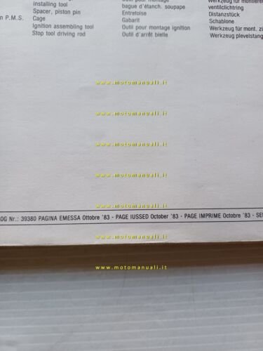 Cagiva 350 Ala Rossa Enduro 1983 catalogo ricambi originale spare …