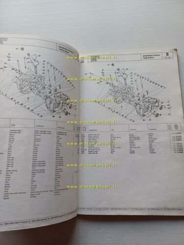Cagiva 350 Ala Rossa Enduro 1983 catalogo ricambi originale spare …