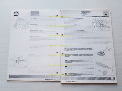 Cagiva 50 W4 50-75 1992 VARIANTI originali manuale officina K3 …