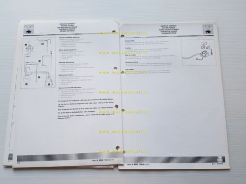 Cagiva 50 W4 50-75 1992 VARIANTI originali manuale officina K3 …