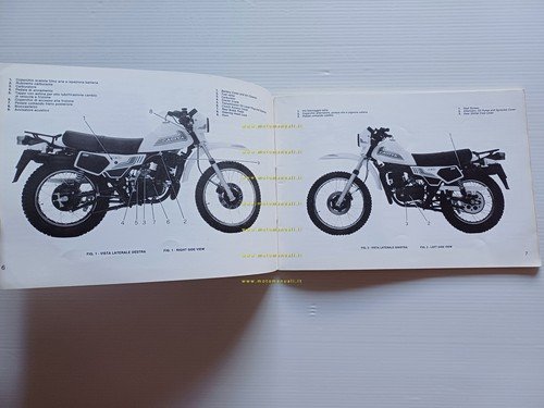 Cagiva Ala Blu 250 350 1983 manuale uso manutenzione libretto …