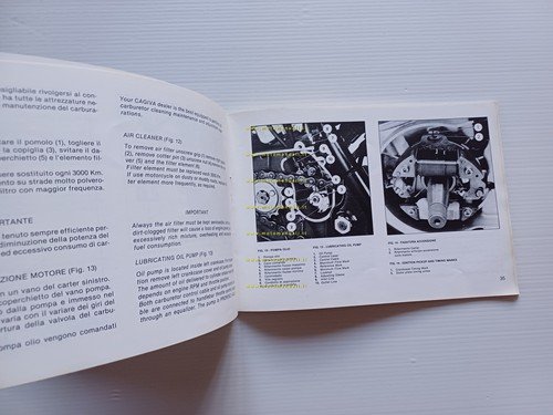 Cagiva Ala Blu 250 350 1983 manuale uso manutenzione libretto …