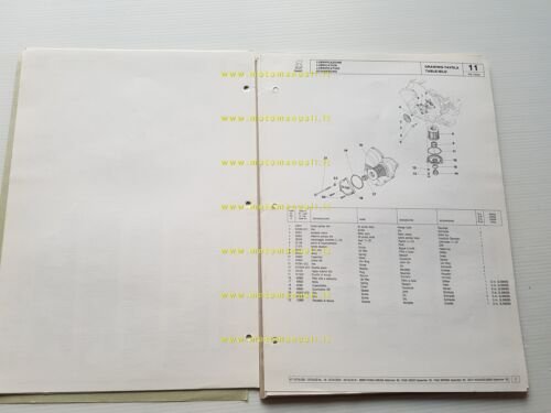 Cagiva Ala Rossa 350 1983-84 VARIANTI-SUPPLEMENTO catalogo ricambi originale