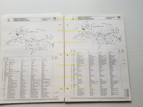 Cagiva Ala Rossa 350 1983-84 VARIANTI-SUPPLEMENTO catalogo ricambi originale