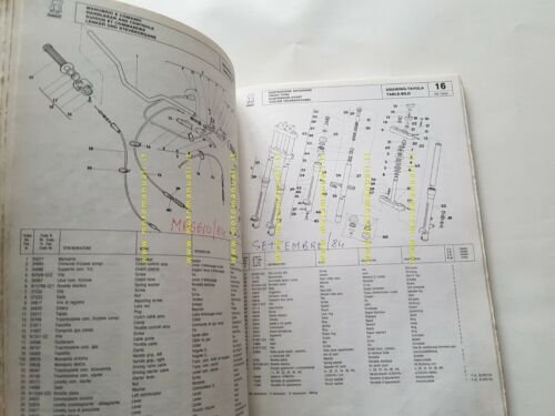 Cagiva Ala Rossa 350 catalogo ricambi originale moto parts catalogue