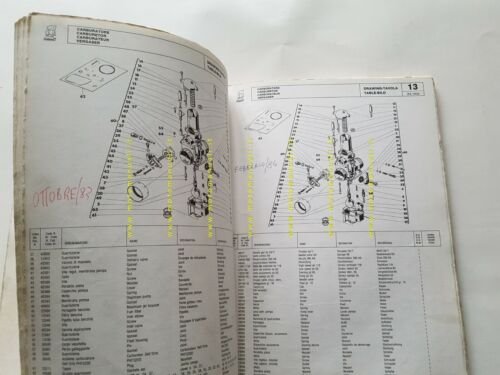 Cagiva Ala Rossa 350 catalogo ricambi originale moto parts catalogue