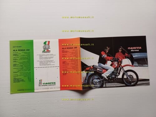 Cagiva Ala Rossa 350 depliant originale brochure