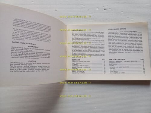 Cagiva Ala Rossa 350 manuale uso manutenzione libretto istruzioni originale