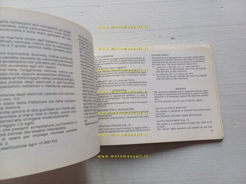 Cagiva Ala Rossa 350 manuale uso manutenzione libretto istruzioni originale