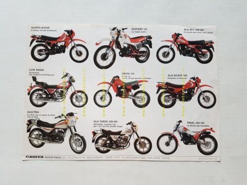 Cagiva Ala Rossa 350 + modelli 1984 depliant originale moto …