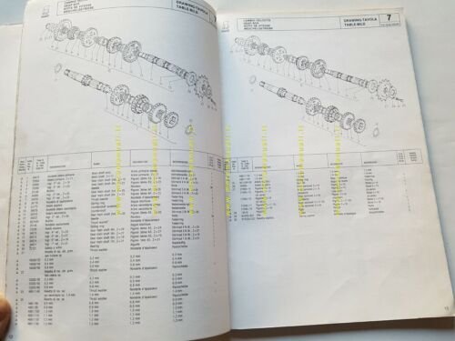 Cagiva Ala Verde 250 - 350 1983 catalogo ricambi originale …
