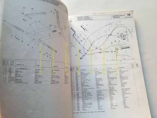 Cagiva Ala Verde 250 - 350 1983 catalogo ricambi originale …