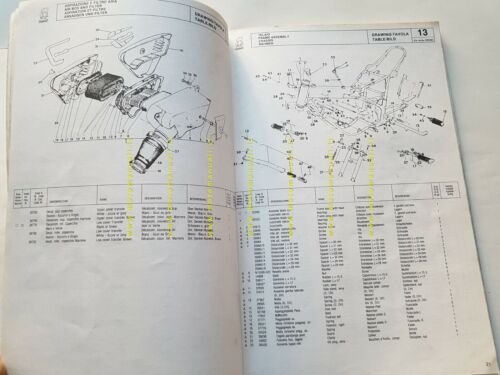 Cagiva Ala Verde 250 - 350 1983 catalogo ricambi originale …