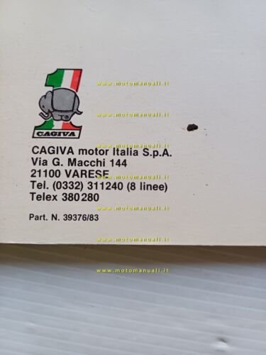 Cagiva Ala Verde 250 - 350 1983 manuale uso manutenzione …