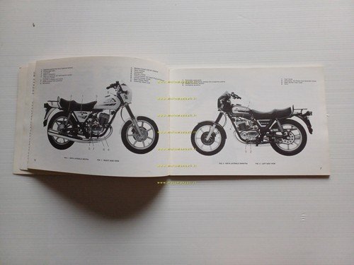 Cagiva Ala Verde 250 - 350 1983 manuale uso manutenzione …