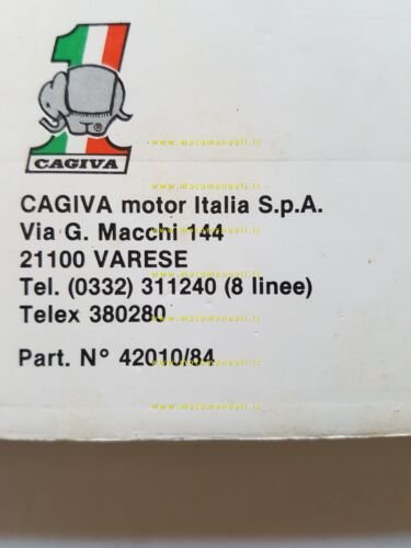 Cagiva Alazzurra 350 - 650 1984 manuale uso manutenzione originale …