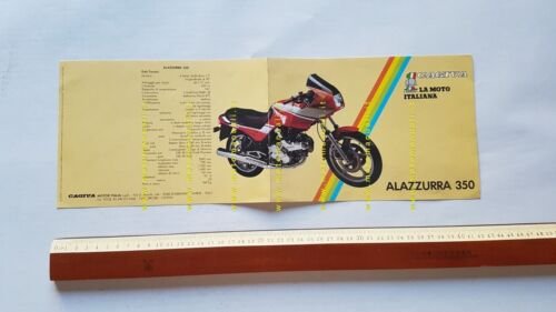 Cagiva Alazzurra 350 1984 depliant originale Italiano moto brochure