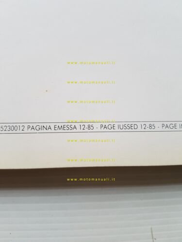 Cagiva Alazzurra 350-400-650 Alazzurra 650 USA 1985-6 catalogo ricambi originale
