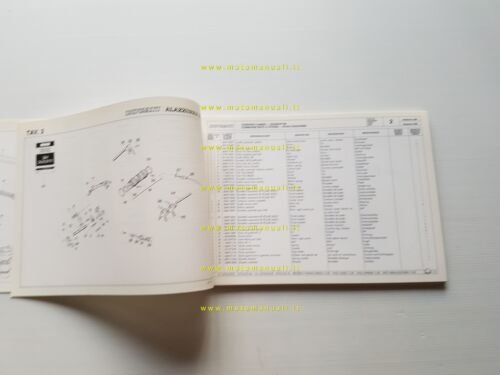 Cagiva Alazzurra 350-400-650 Alazzurra 650 USA 1985-6 catalogo ricambi originale