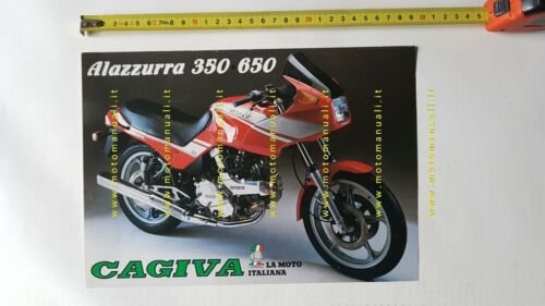 Cagiva Alazzurra 650 - 350 depliant originale brochure