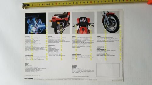 Cagiva Alazzurra 650 - 350 depliant originale brochure