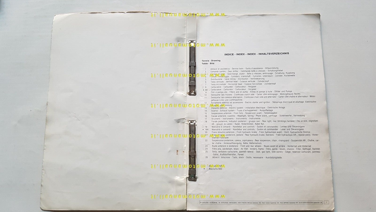 Cagiva Alazzurra 650-350 1984 catalogo ricambi originale spare parts catalogue