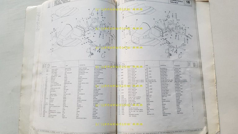 Cagiva Alazzurra 650-350 1984 catalogo ricambi originale spare parts catalogue