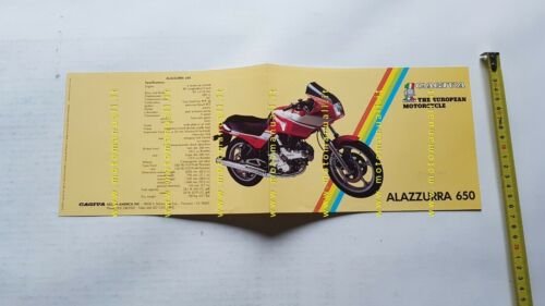 Cagiva Alazzurra 650 depliant originale brochure