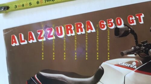 Cagiva Alazzurra 650 GT depliant originale moto brochure italiano