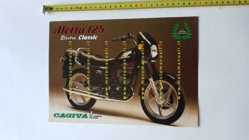 Cagiva Aletta 125 Electra Classic depliant originale moto brochure italiano