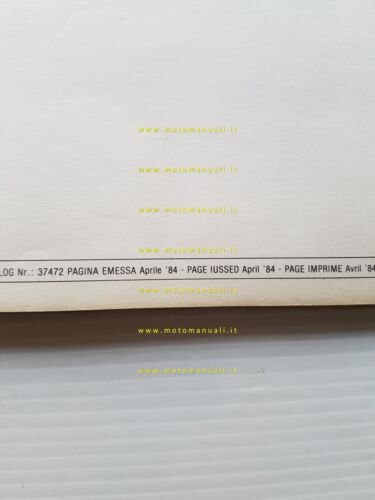 Cagiva Aletta Electra 125 1984 catalogo ricambi originale