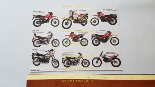 Cagiva Aletta Electra 125 + modelli 1984 depliant ITALIANO originale