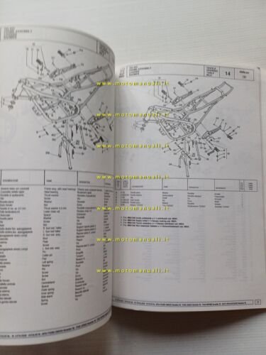 Cagiva Aletta Oro 125 1985 catalogo ricambi originale spare parts …
