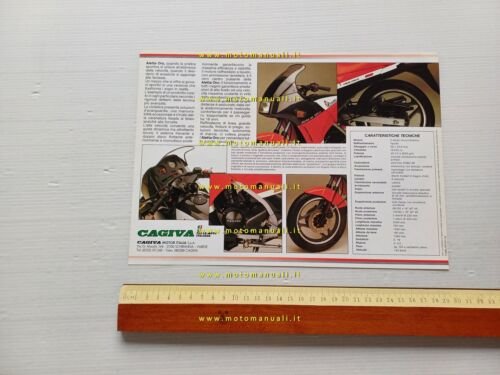 Cagiva Aletta Oro 125 S1 1985 depliant originale moto brochure