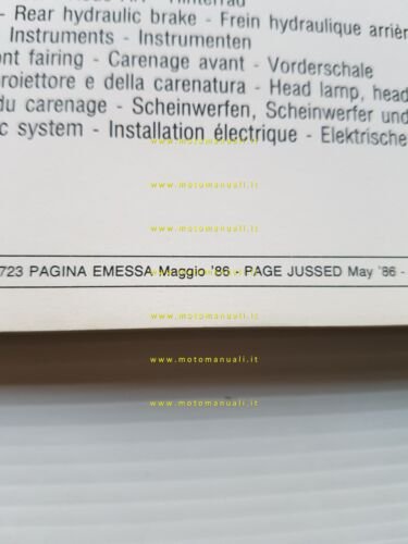 Cagiva Aletta Oro 125 S2 1986 catalogo ricambi originale