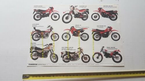 Cagiva Aletta Rossa 125 + modelli 1984 depliant originale moto …