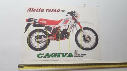 Cagiva Aletta Rossa 200 depliant originale moto brochure