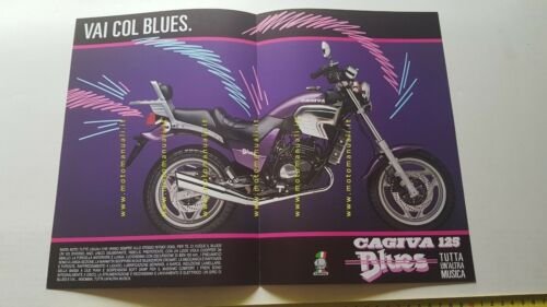 Cagiva Blues 125 1988 depliant originale Italiano moto brochure