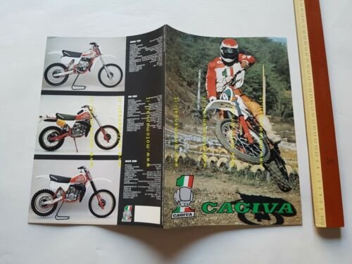 Cagiva Catalogo Produzione modelli 1981 depliant originale Italiano brochure