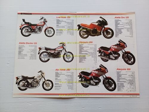 Cagiva catalogo produzione modelli 1986 depliant originale