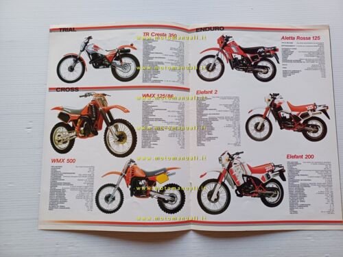 Cagiva catalogo produzione modelli 1986 depliant originale