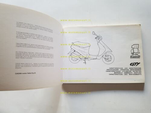 Cagiva City 50 1992 manuale uso manutenzione libretto originale italiano